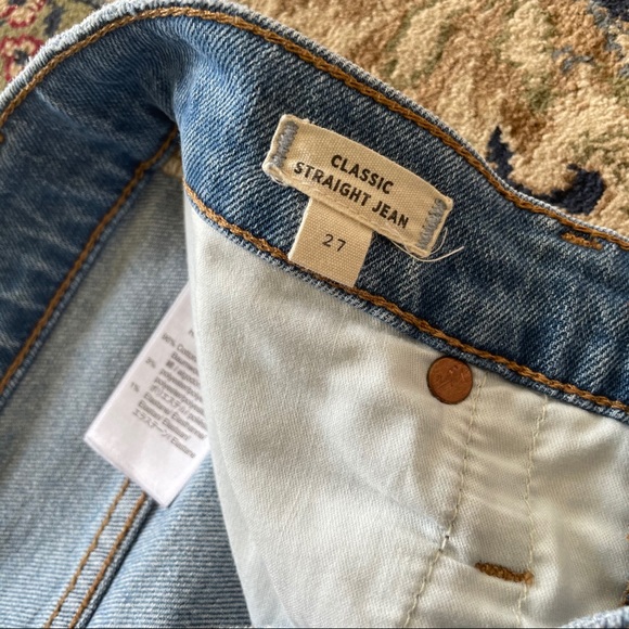Madewell Classic Straight Jeans in Nearwood Wash Size 27 Regular - Picture 3 of 5